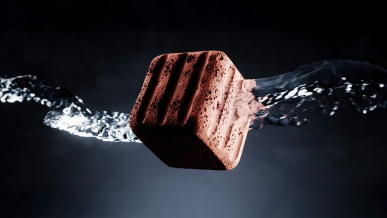 EnzymeFX | 3D Product Animation for Health & Beaut 9 Cube floating in water stream