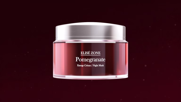 Pomegranate night mask in jar